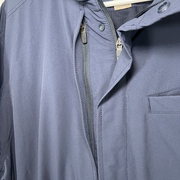 Duluth Trading Co Full Zip Nylon Jacket Mens Size Large Navy Blue Mesh Lined - Picture 5 of 14